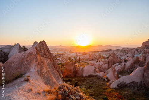 Rock formations in Cappadocia