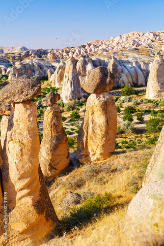 Fairy chimneys in Cappadocia