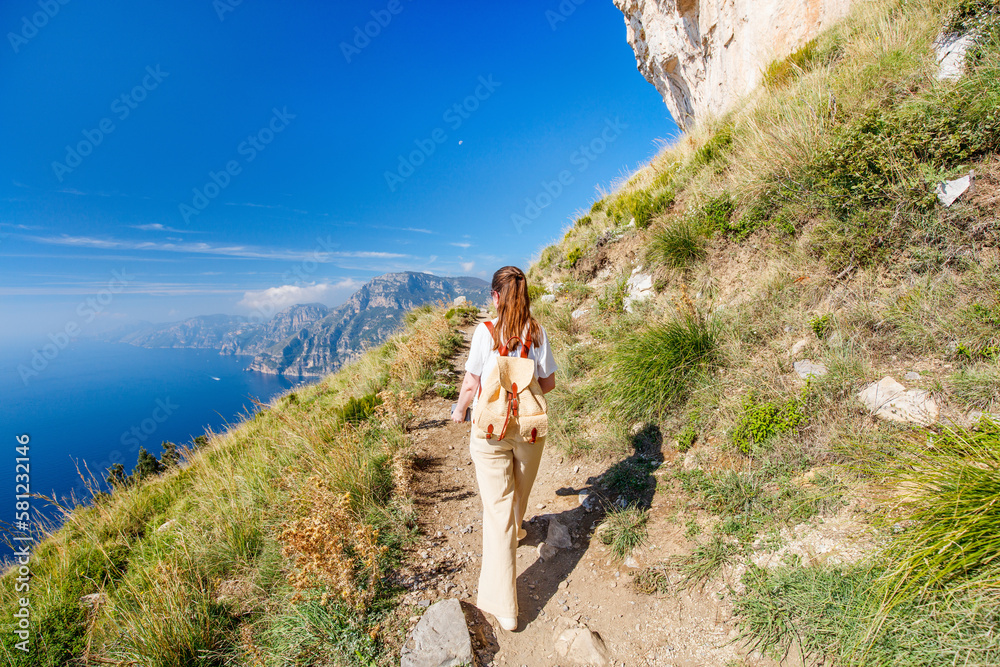 Naklejka premium Path of the Gods in Amalfi coast Italy