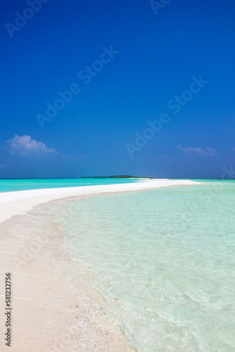 Stunning tropical beach at Maldives