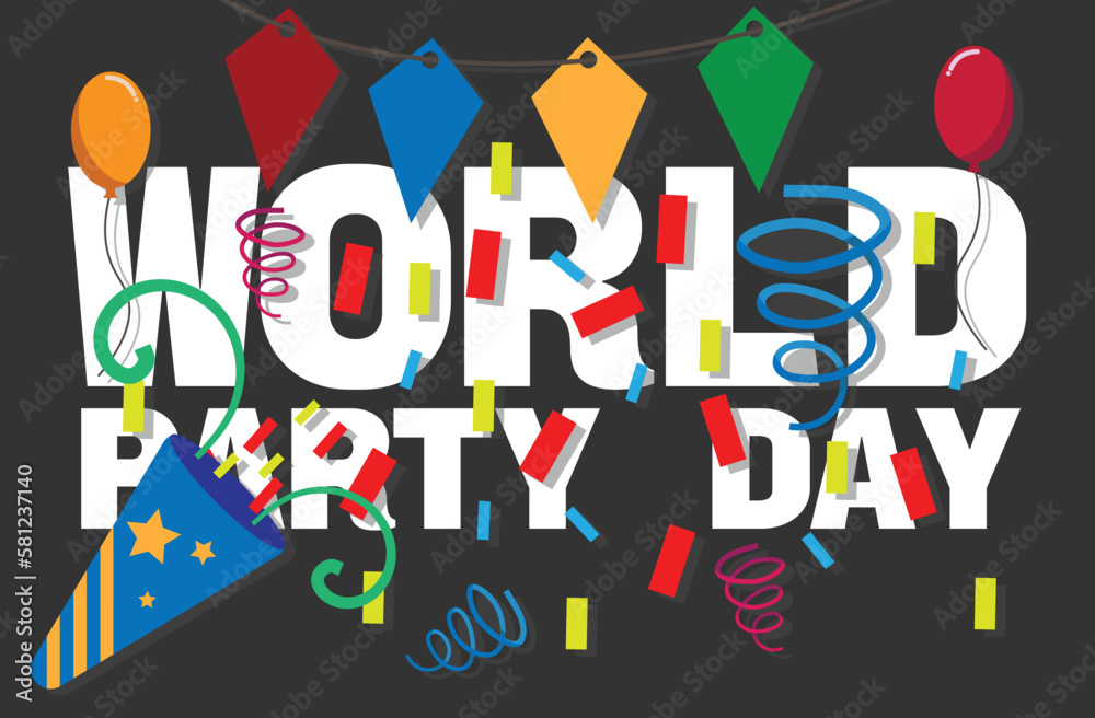 world party day background design template