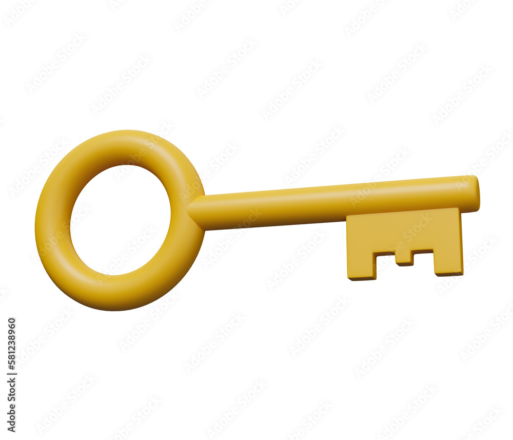 key 3d icon key 3d icon