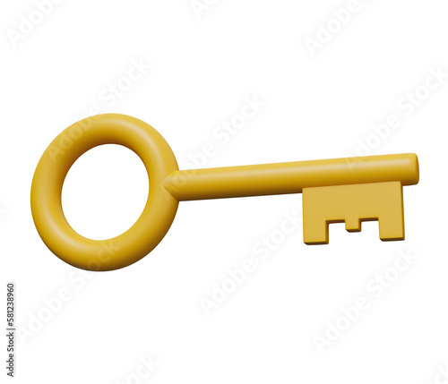 key 3d icon