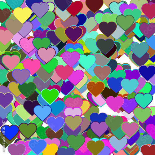 background with hearts