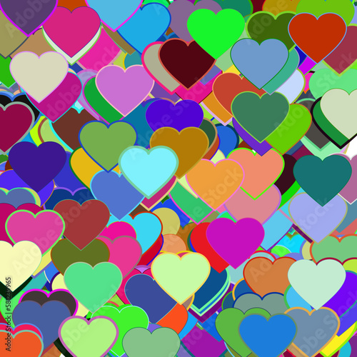 background with hearts