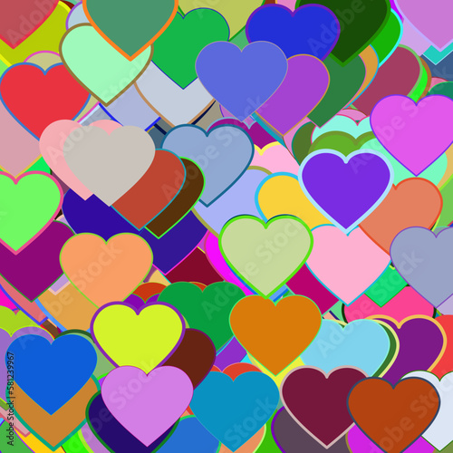 background with hearts