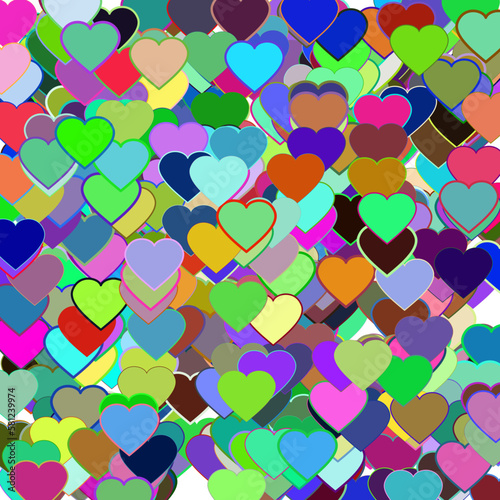 background with hearts