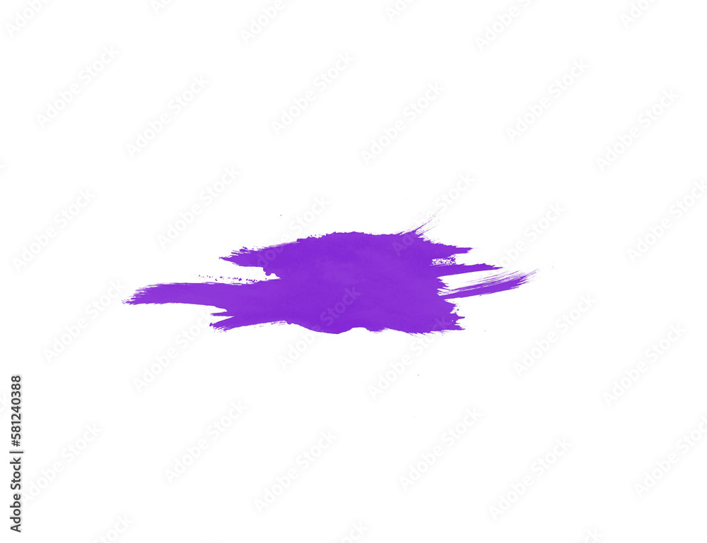 Beautiful watercolor purple stroke isolated on white background for art design