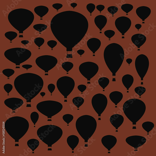 seamless pattern with balloons