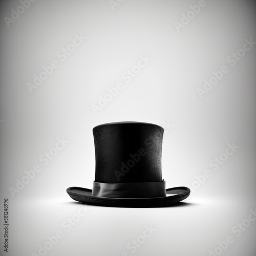 top hat on a white background