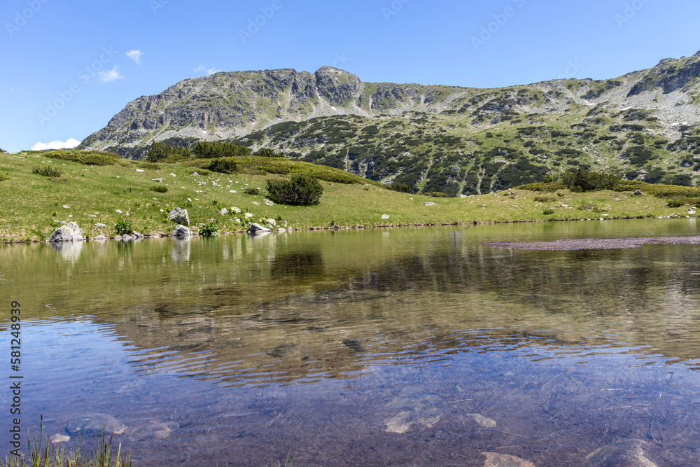 Landscape of Rila mountain near The Fish Lakes, Bulgaria