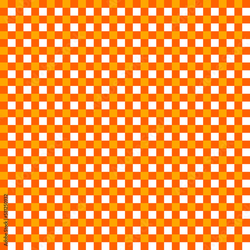 orange and white checkered pattern