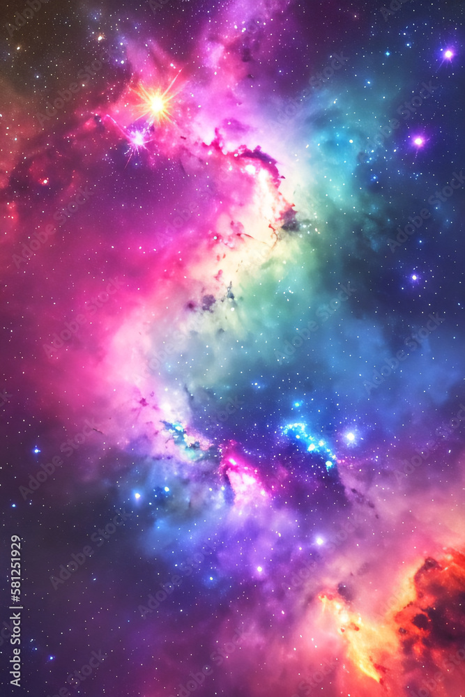 A mesmerizing look at the night sky, with stars and galaxies twinkling ...