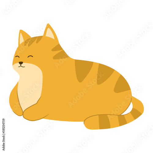 Fototapeta Naklejka Na Ścianę i Meble -  tabby cat illustration