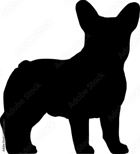 Silhouette: Französische Bulldogge 