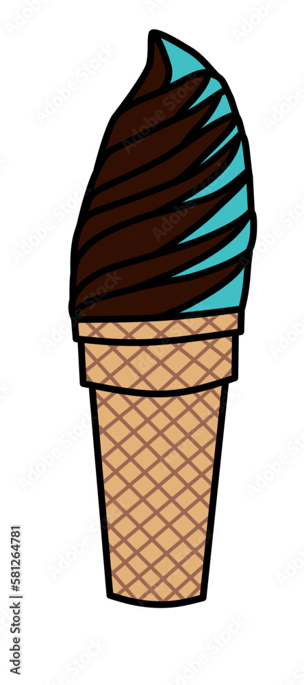 Ice Cream Cone Mint Chocolate Ice Cream Cone Mint Chocolate