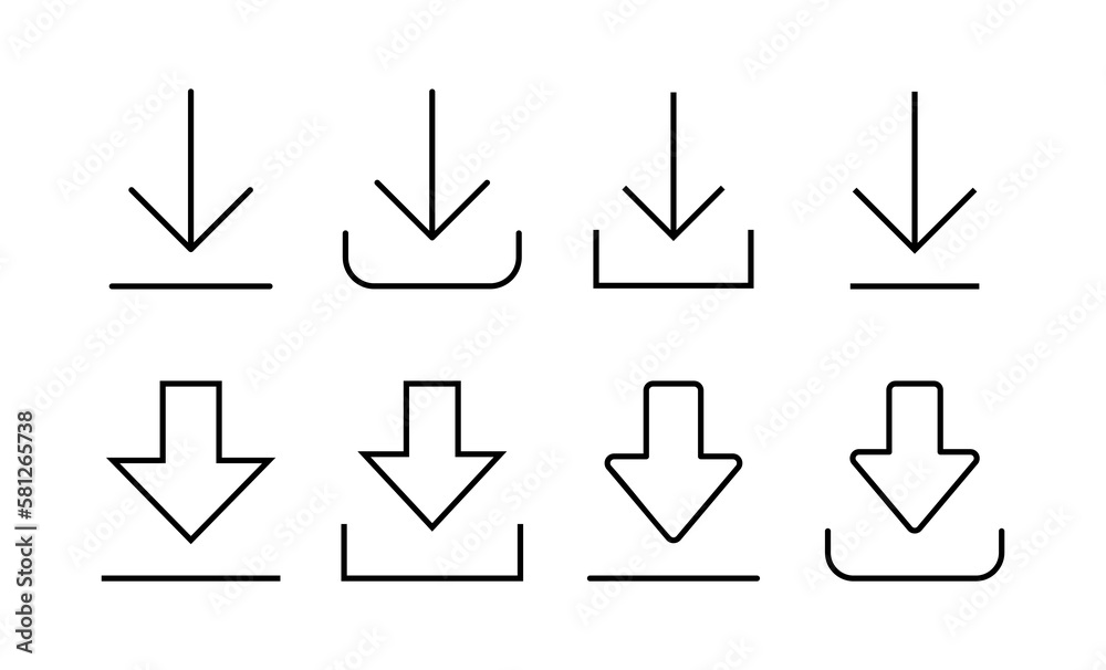 Download icon vector for web and mobile app. Download sign and symbol ...
