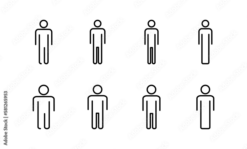 Man icon vector for web and mobile app. male sign and symbol. human symbol Man icon vector for web and mobile app. male sign and symbol. human symbol