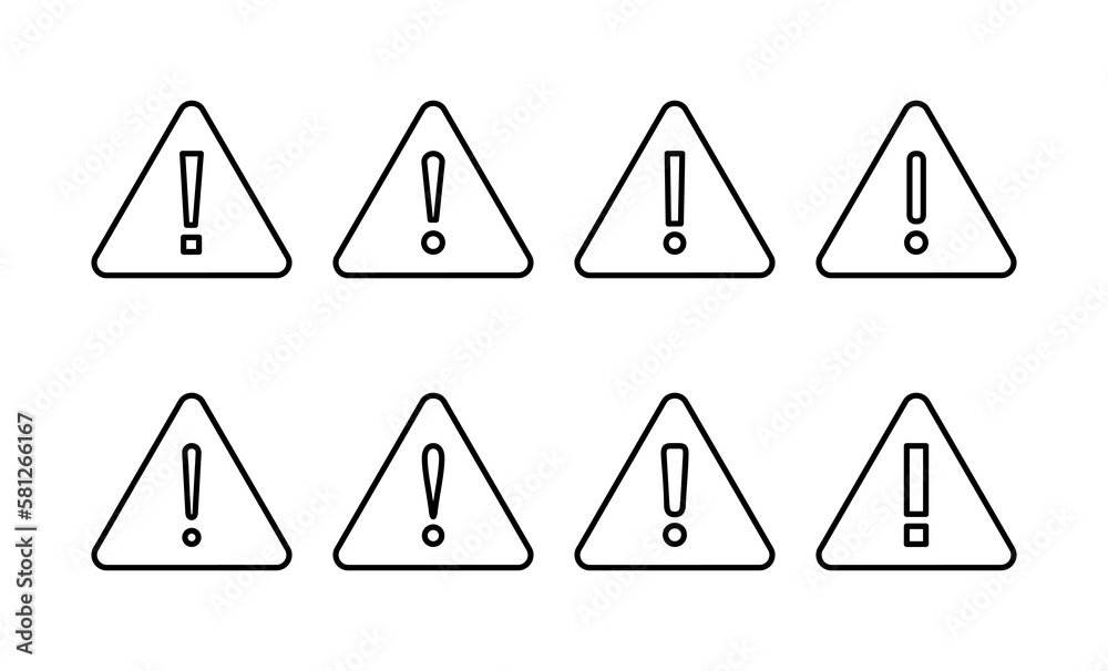 Exclamation danger sign for web and mobile app. attention sign and symbol. Hazard warning attention sign Exclamation danger sign for web and mobile app. attention sign and symbol. Hazard warning attention sign