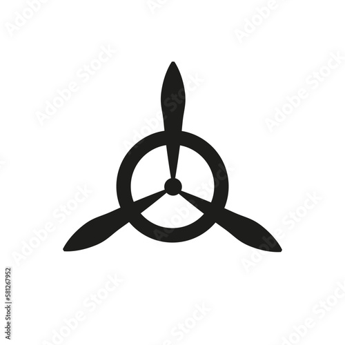 Canvas-taulu Retro propeller icon