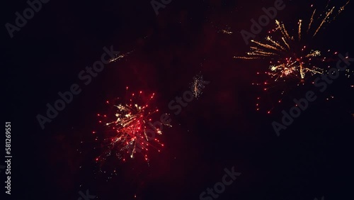 Wallpaper Mural Fireworks celebration in night sky Torontodigital.ca