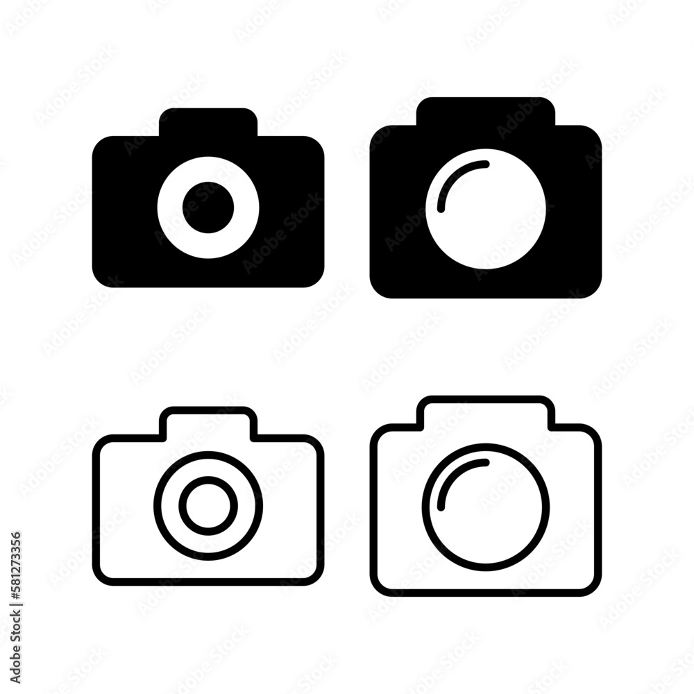 Camera icon vector illustration. photo camera sign and symbol. photography icon. Camera icon vector illustration. photo camera sign and symbol. photography icon.