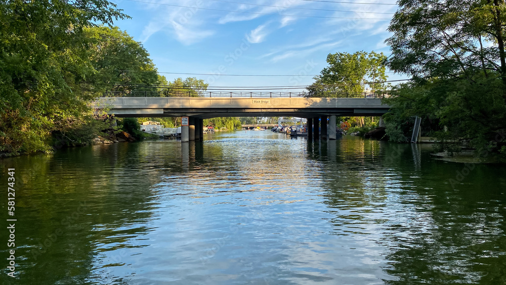 boat ride on the river channel boat ride on the river channel