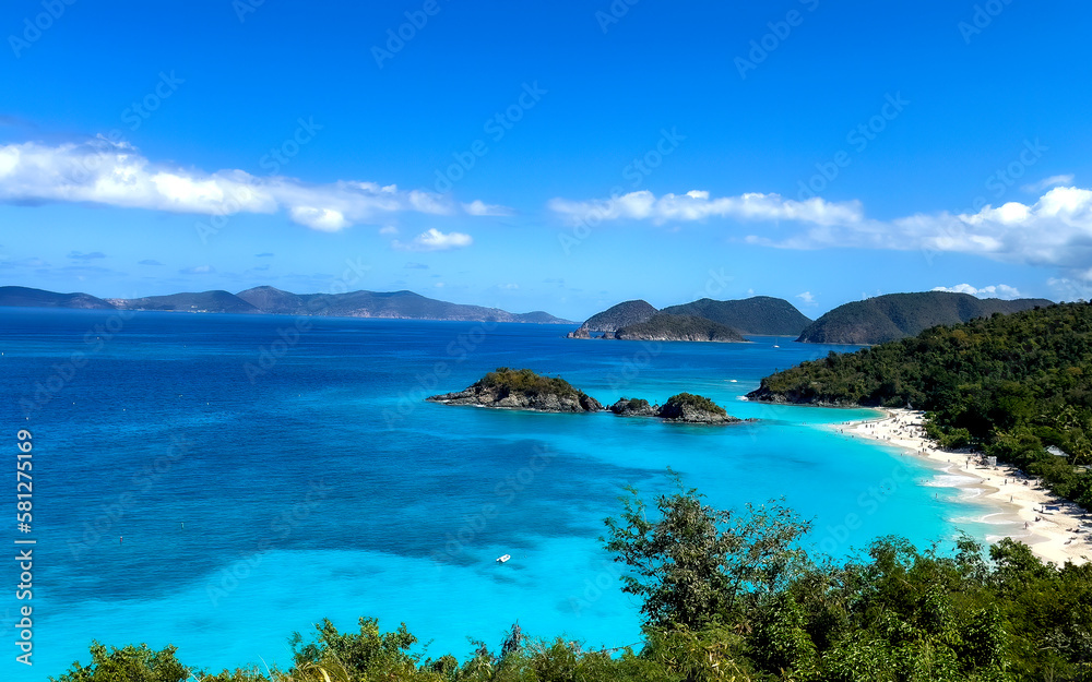 Trunk Bay Beach on St. John, USVI