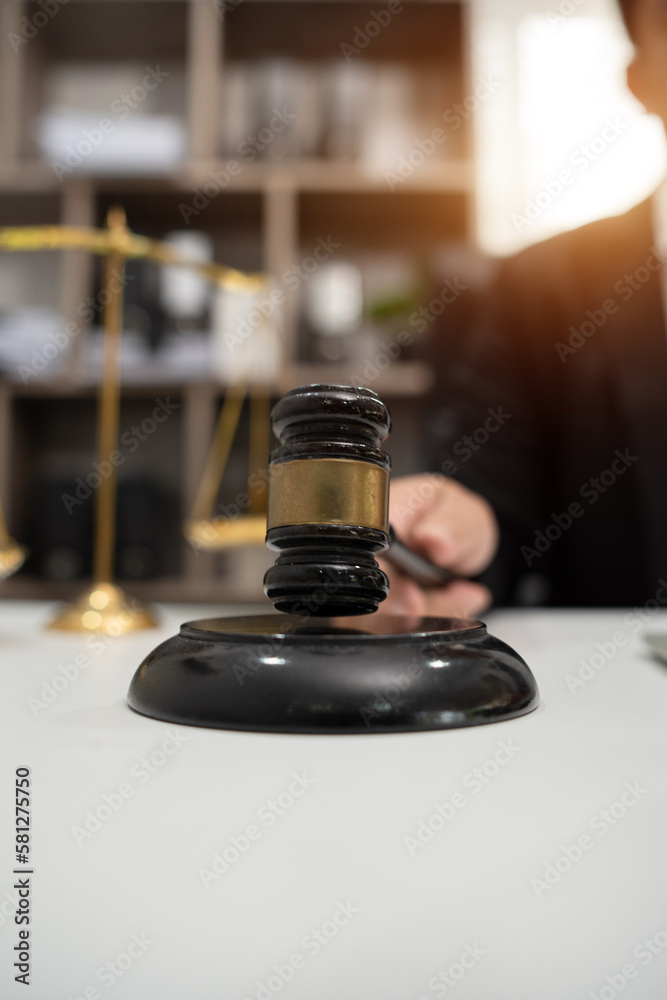Lawyer businessman in law, justice, talking to team Lawyer businessman in law, justice, talking to team