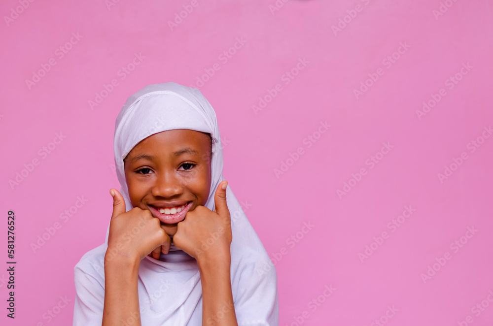 young beautiful excited Muslim girl young beautiful excited Muslim girl