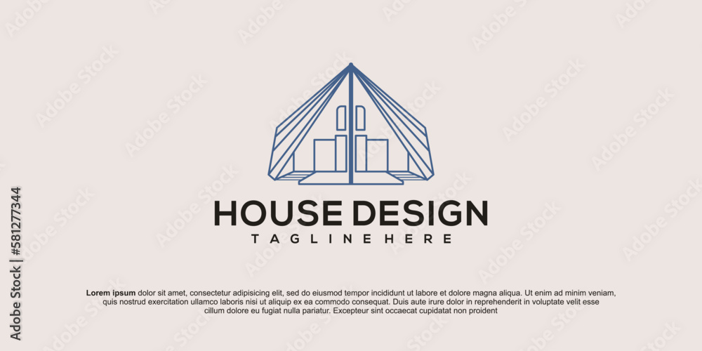 building logo design with line art style. city building abstract For Logo Design Inspiration building logo design with line art style. city building abstract For Logo Design Inspiration