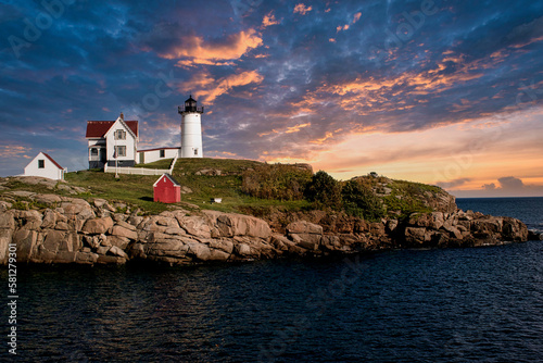 Nubble Light, York, Maine. photo