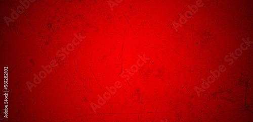 Abstract red grunge cement surface texture background