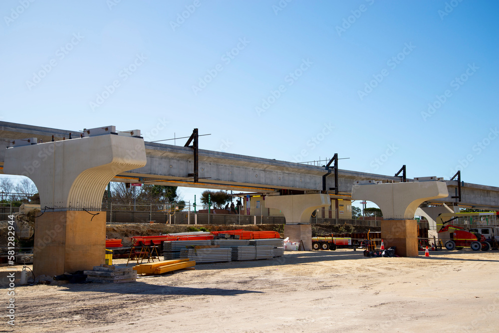 Construction of a Highway Overpass