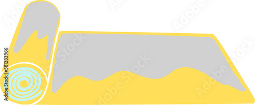 Yoga mat illustration