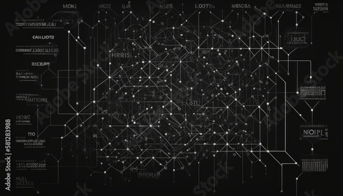 Data Web abstract electronic circuit board 