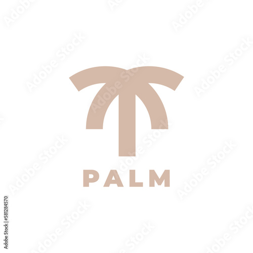 Palm logo design illustration vector template