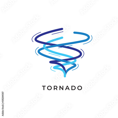 Twister logo design illustration vector template