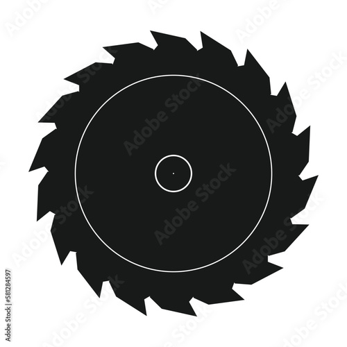 Circular saw vector icon