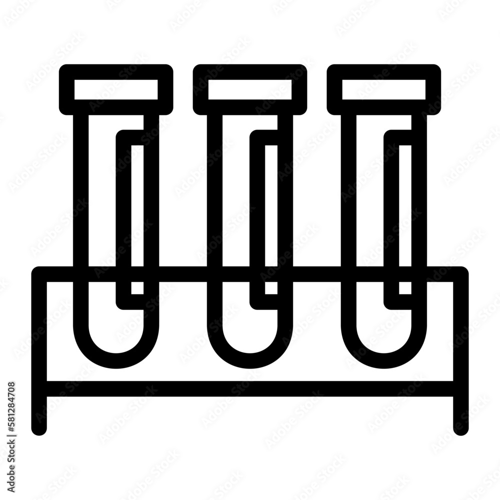 blood test line icon blood test line icon
