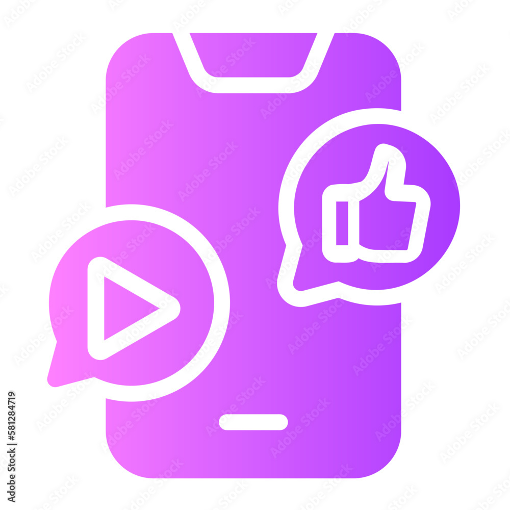 social gradient icon social gradient icon