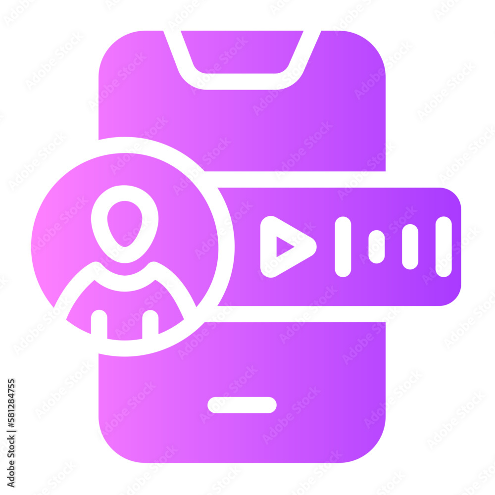 voice gradient icon voice gradient icon