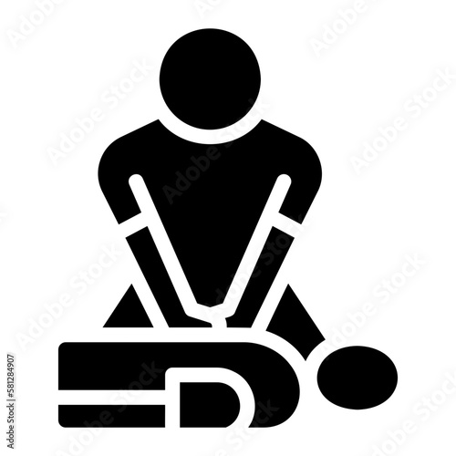 cpr glyph icon photo