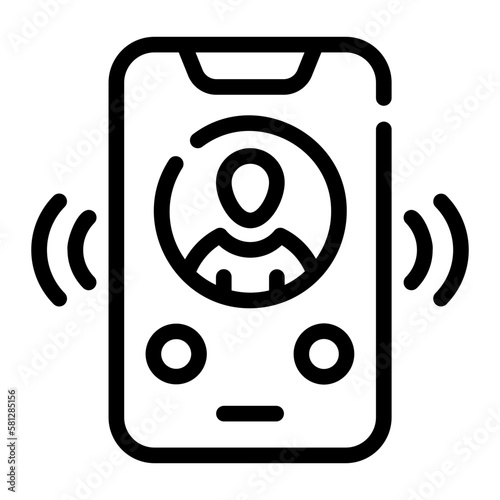 incoming line icon