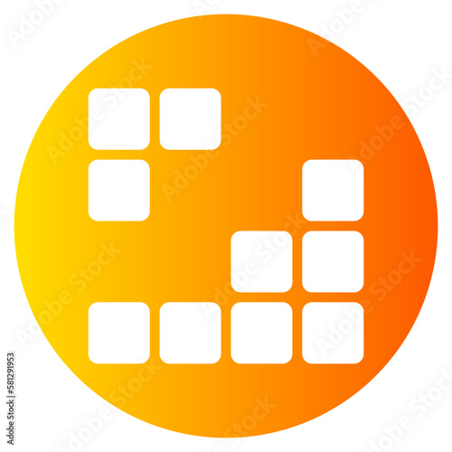 tetris gradient icon
