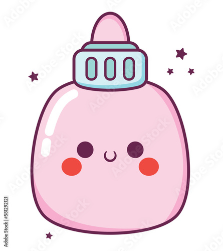 kawaii glue bottle