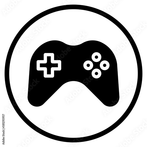 game controller glyph icon