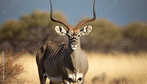 antelope kudu savanna photo