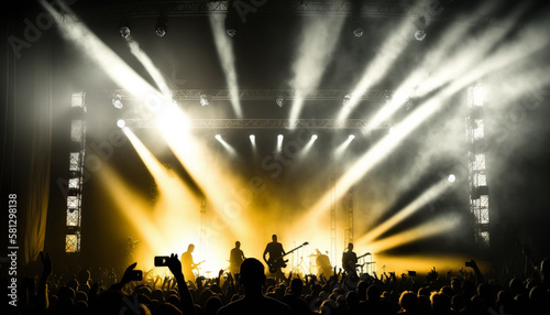 crowd of people dancing on the stage