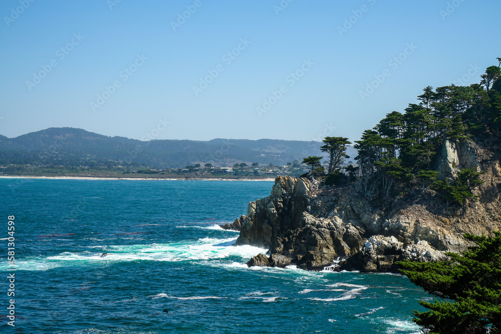 View of the Monterey Bay from the Point Lobos State Natural Reserve
